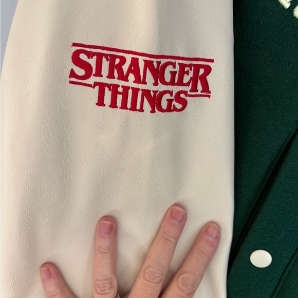 NWT Stranger Things H&M Varsity Jacket sz S - Picture 5 of 7